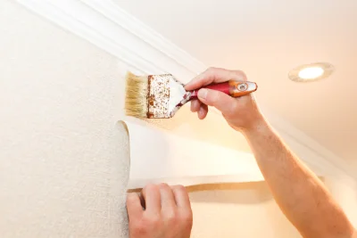Pose de papier peint à Racines — revêtements muraux et toiles de verre